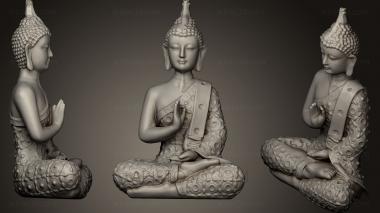 Buddha figurines (STKBD_0045) 3D model for CNC machine